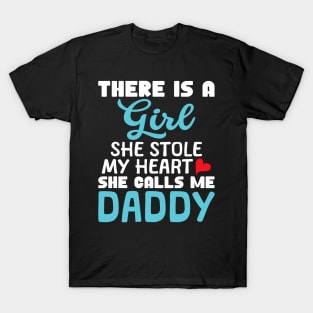 Daddy Gifts from Daughter, Stole My Heart Dad Valentine Day T-Shirt